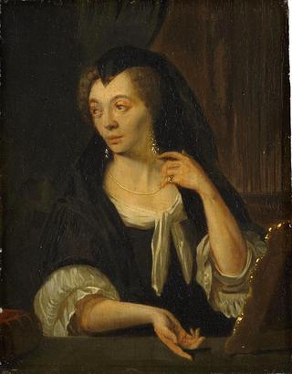 Portrait of Anna de Hooghe, the painter's fourth wife