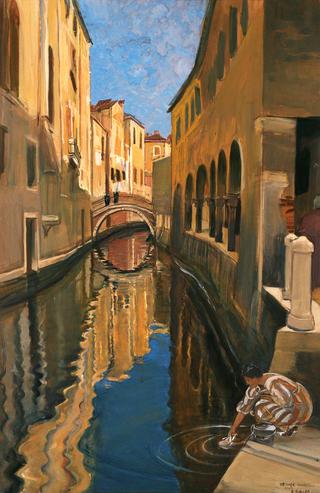 Washerwoman in Venice