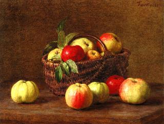 Apples in a Basket and on the Table