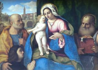The Virgin and Child, Saints Peter and Jerome and a Donor