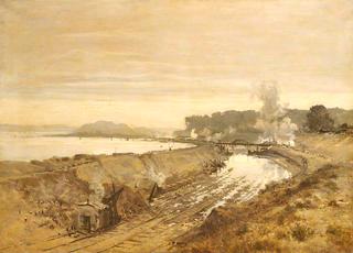 Modello of 'The Excavation of the Manchester Ship Canal'