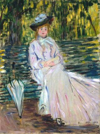 Woman Seated on a Bench