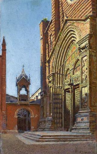 维罗纳圣阿纳斯塔西亚教堂的大门
