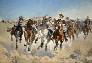 下马：第四骑兵移动领头的马