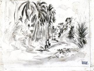 Landscape with Palm Trees