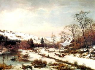 Winter Scene near Medford, Massachusetts