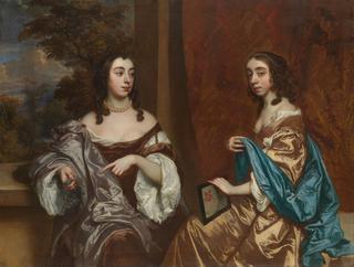Mary Capel, Later Duchess of Beaufort, and Her Sister Elizabeth, Countess of Carnarvon
