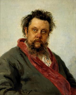Portrait of the Composer Modest Musorgsky.
