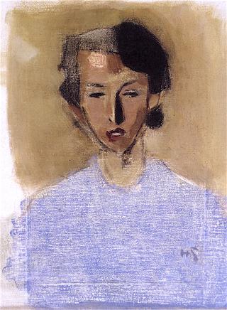 Girl in Blue and Brown (Inez)