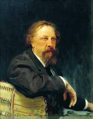 Portrait of the writer Aleksey Konstantinovich Tolstoy.