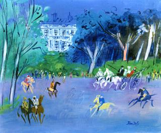 Horsemen and Carriage in the Bois de Boulogne