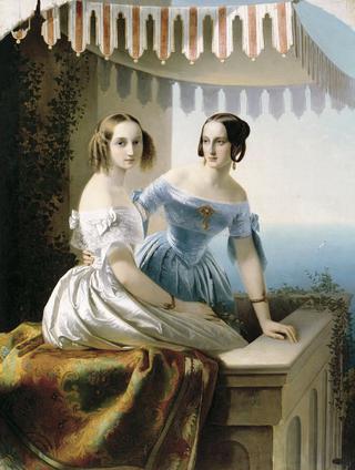 大公爵夫人玛丽亚和奥尔加的肖像