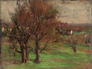 Landscape with Trees and House