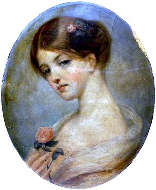 Portrait of a Girl holding a Rose