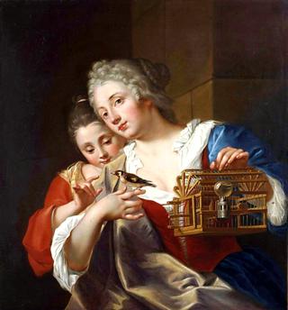 Young Women with a Finch
