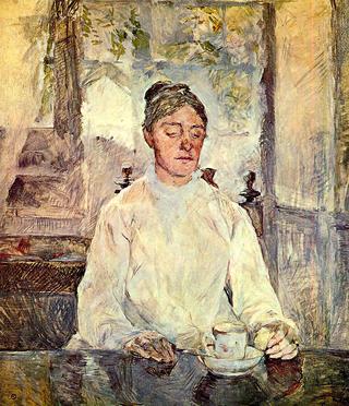 阿黛尔·佐伊·德·图卢兹·劳特雷克（艺术家母亲）的肖像