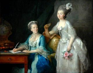 Portrait of an Elderly Lady with Her Daughter