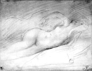 Study of a Sleeping Odalisque, after Ingres