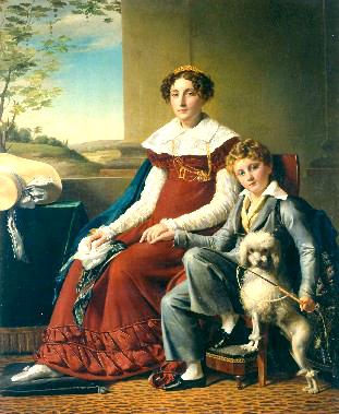 德维尔德夫人和她的儿子的肖像