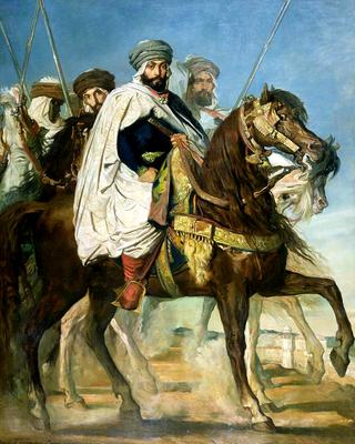 The Caliph of Constantine Ali-Hamed Followed by his Escort