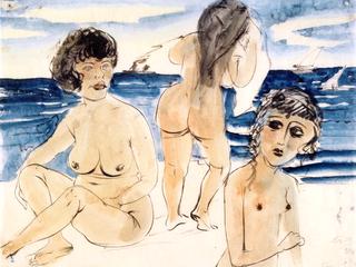 Three Nudes on the Beach