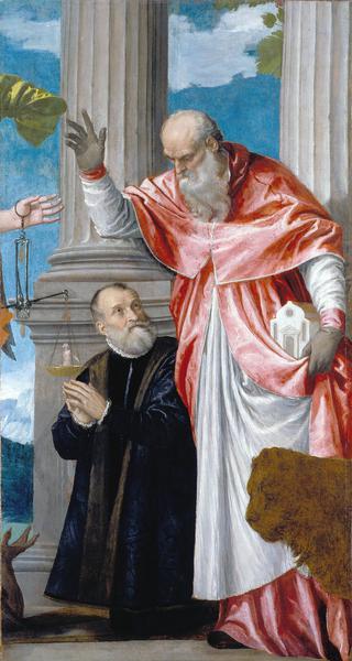 Petrobelli Altarpiece - Saint Jerome and a Donor