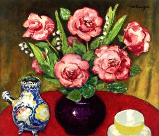 Still LIfe with Roses and Lily of the Valley
