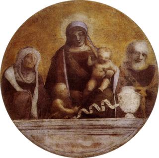 Holy Family With Saint Elizabeth and Young Saint John the Baptist