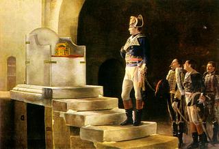 Napoleon at Charlemagnes Throne
