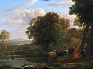 An Evening Landscape with Mercury and Battus