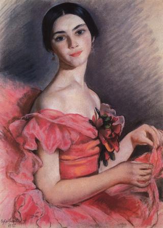 Portrait of Yekaterina Heidenreich in Red