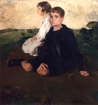 Portrait of Edith and John A. Logan as Children