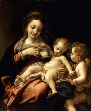Madonna with Child with an Angel