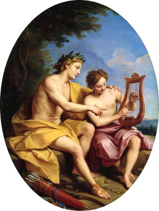Apollo Teaching Hyacinth to Play Lyra