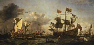 皇家访问泰晤士河河口舰队，1672年
