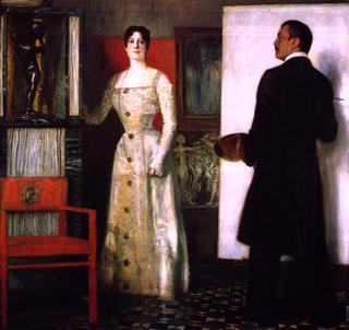 Franz and Mary Stock in the Studio