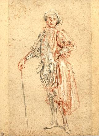 Study of a Standing Actor, in the Costume of Mezzetin