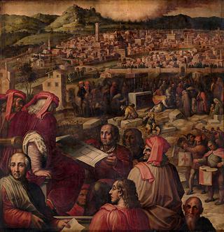 阿诺尔福展示了扩大佛罗伦萨的计划