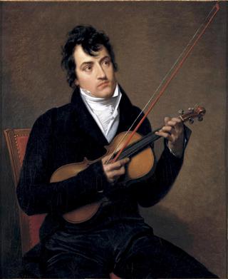 Portrait of a Young Man with a Violin, possibly Pierre Rode