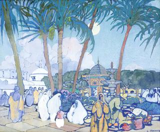 The Market before the Fishery-Mosque