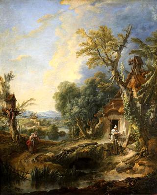 Landscape with Brother Luce