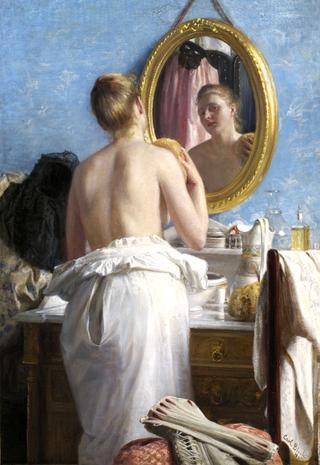 Woman at her Toilette