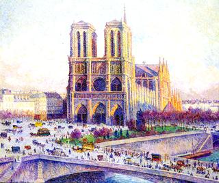 Notre Dame de Paris, View of Quai Saint Michel