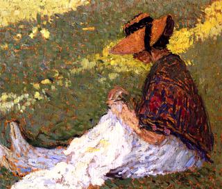 Woman on the Grass