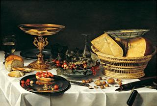 Still Life with Cheese and Fruit