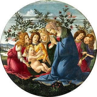 Madonna Adoring the Child with Five Angels