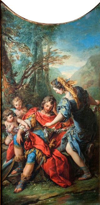 Jerusalem Delivered - Rinaldo Being put in Flower Chains by Armida