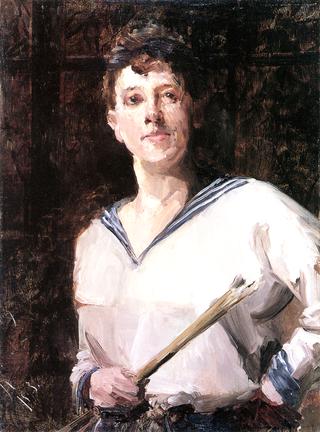 Self-Portrait in a Sailor's Blouse