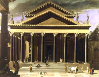 View of an Idealized Temple in the Corinthian Order