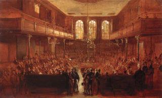 第一次改革后的下议院，1833年（草图）